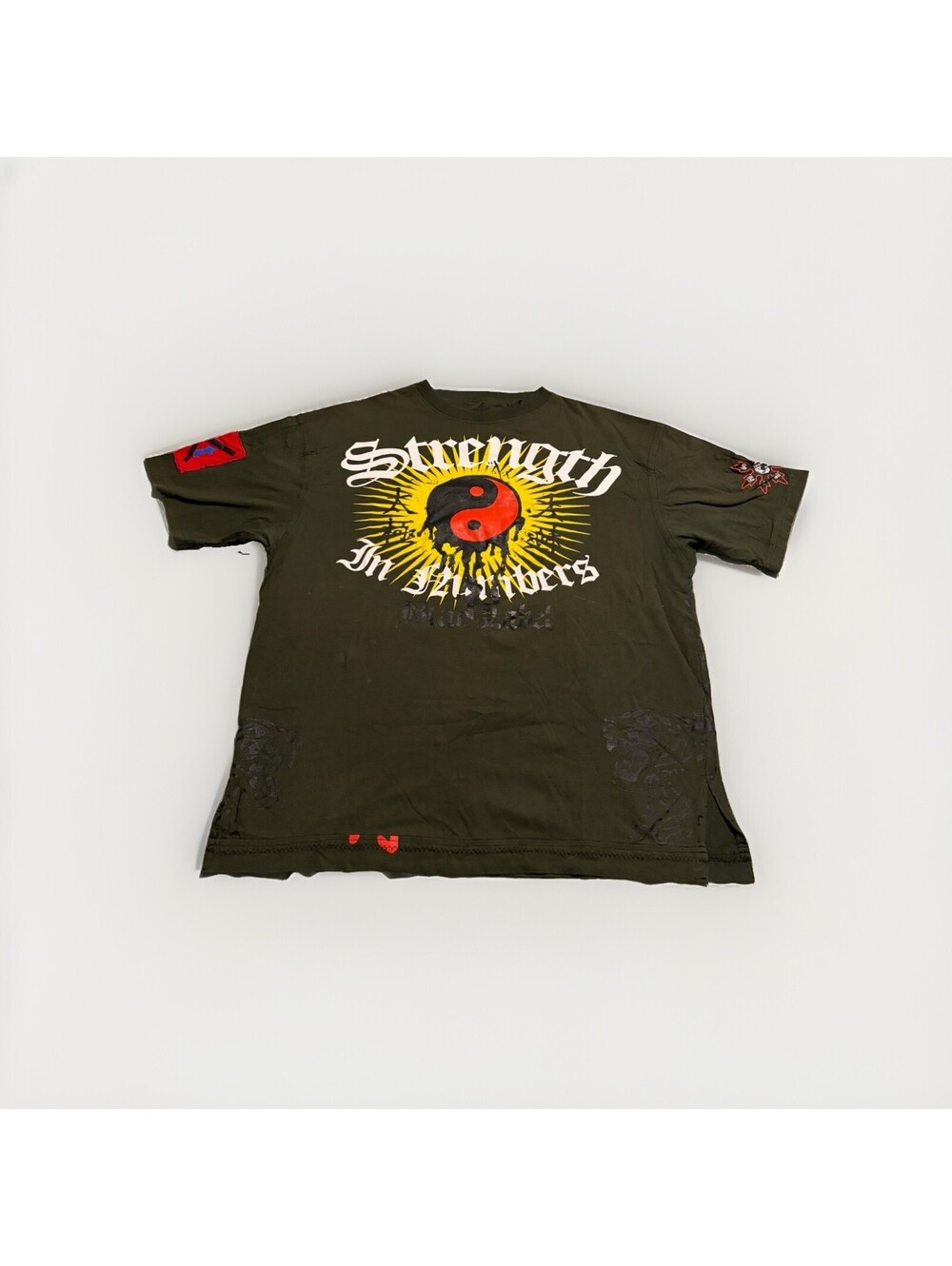 Blac Label Men’s “Strength In Numbers“Graphic Vintage Short Sleeve T-Shirt Sz XL